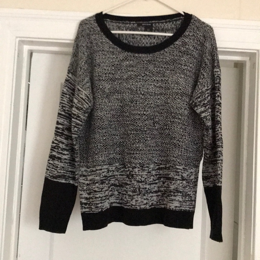 DKNY sweater, black and white, great condition